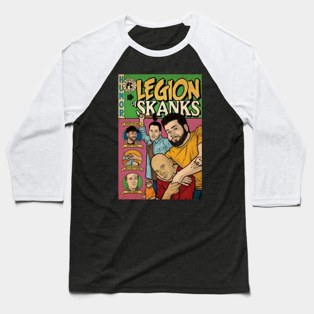 Legion of Skanks Baseball T-Shirt by Baddest Shirt Co.